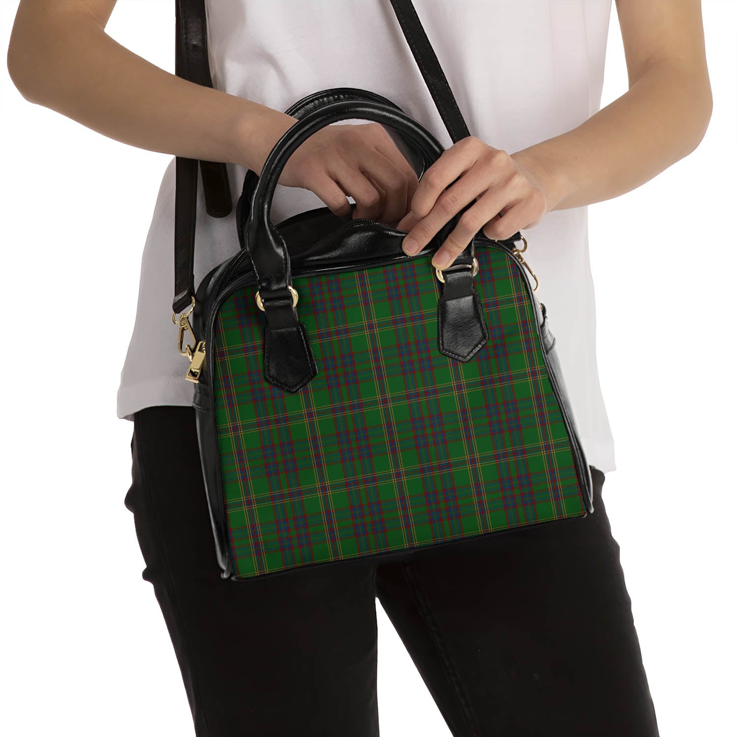 Westmeath County Ireland Tartan Shoulder Handbags - Tartanvibesclothing