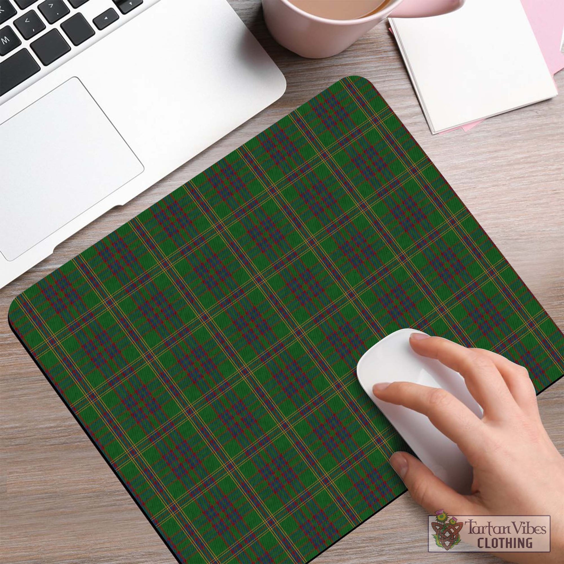 Tartan Vibes Clothing Westmeath County Ireland Tartan Mouse Pad