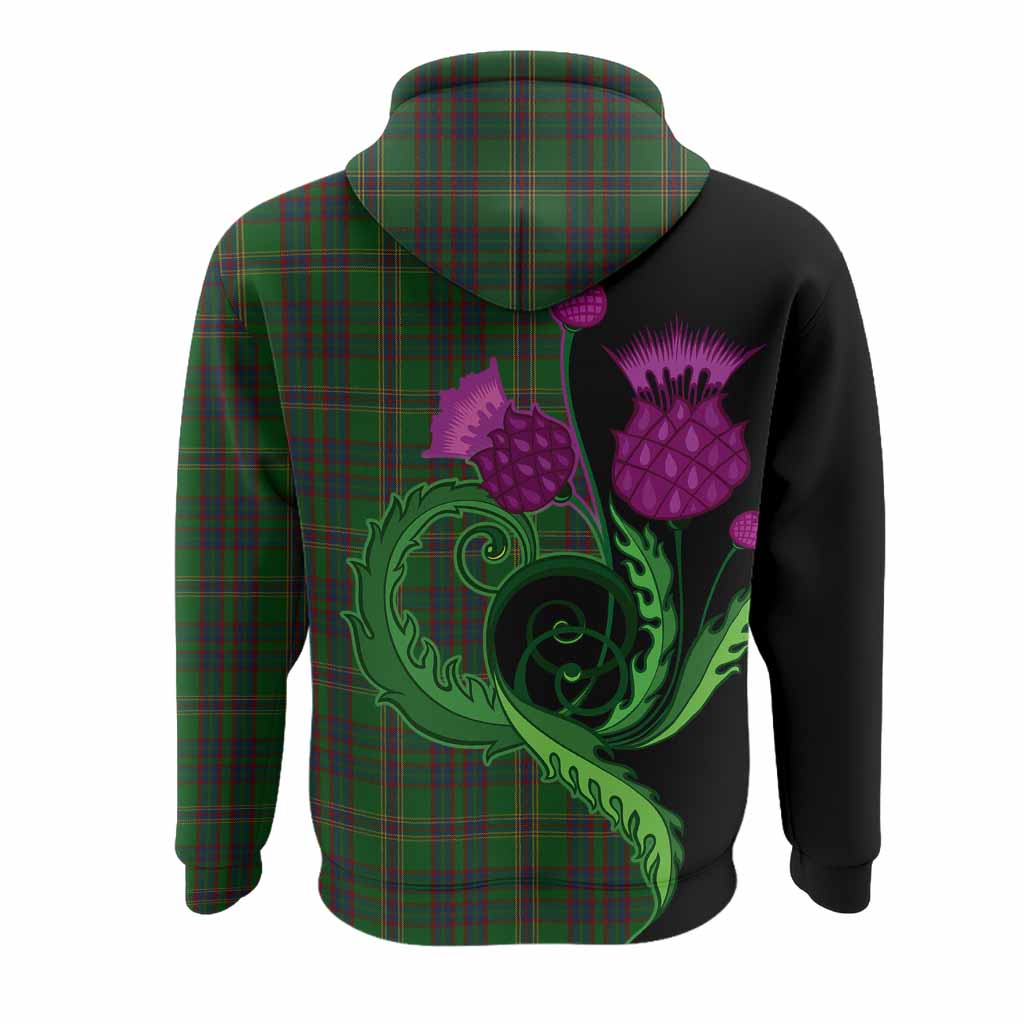 Westmeath County Ireland Tartan Hoodie Traditional Scottish Thistle