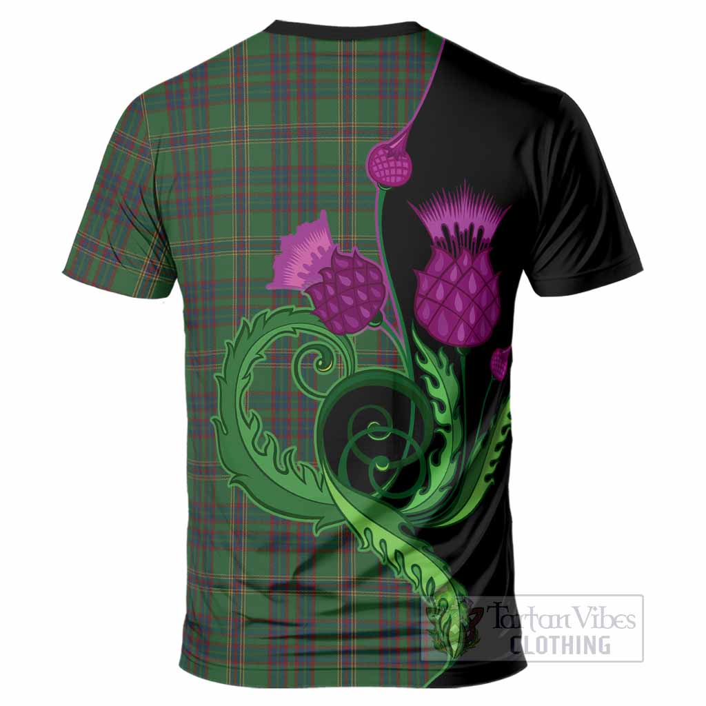 Westmeath County Ireland Tartan T-Shirt Traditional Scottish Thistle