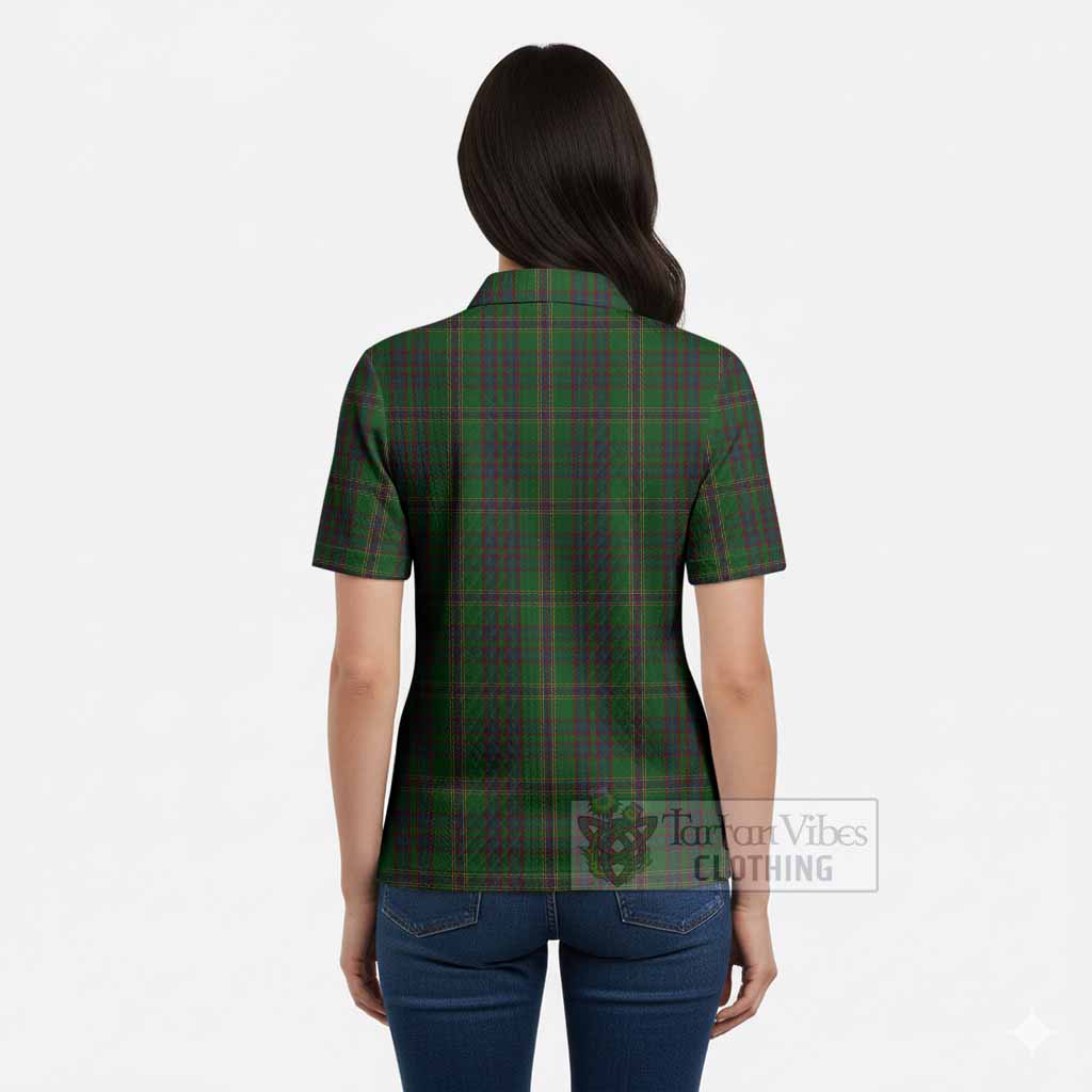 Westmeath County Ireland Tartan Women’s Polo Sweater Top