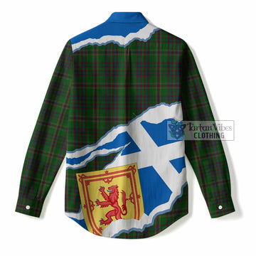 Westmeath Scotland Football Tartan Women Casual Shirt We'll Be Coming