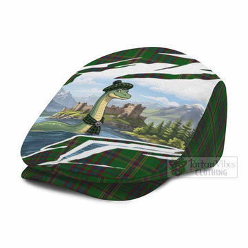 Westmeath Tartan Loch Ness Monster Scottish Heritage Art Flat Cap, Jeff Cap