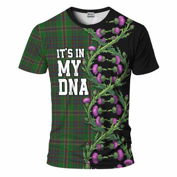 Westmeath Tartan T-Shirt Scottish Identity Thistle Flower DNA Strand Art