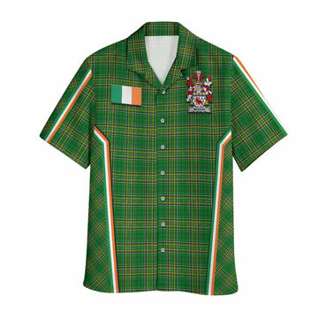 Weston Irish Clan Coat of Arm Tartan Hawaiian Shirt Flag Style