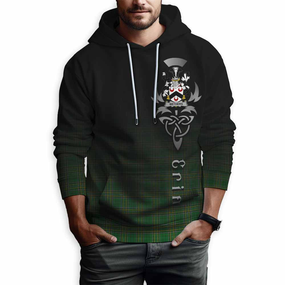 Wethers Irish Clan Hoodie with Coat of Arms Erin Go Bragh Celtic Inspired Pullover Hoodie - Tartan Vibes Clothing