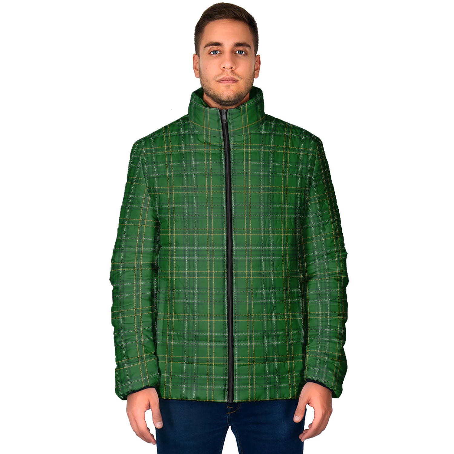 Wexford County Ireland Tartan Padded Jacket - Tartan Vibes Clothing