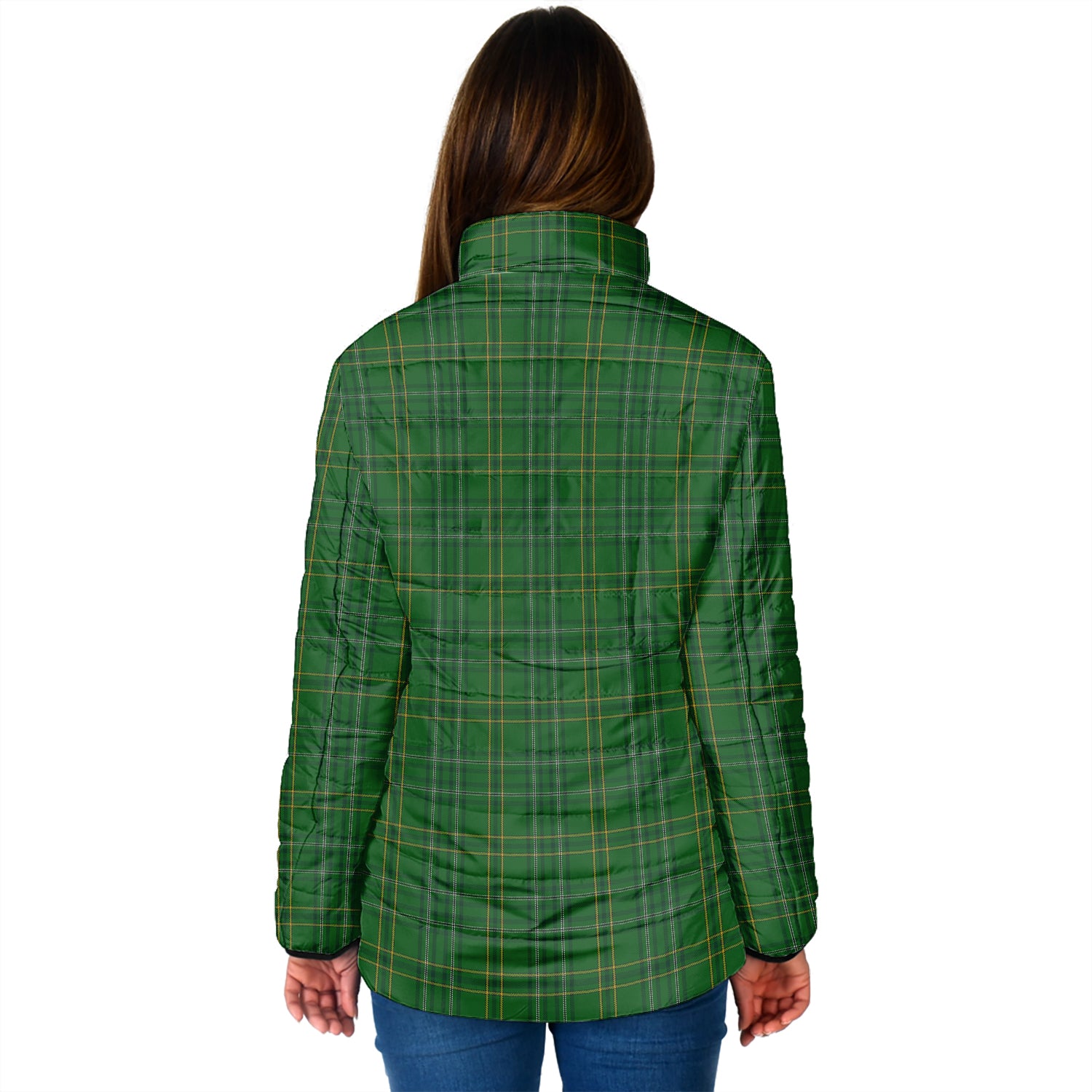 Wexford County Ireland Tartan Padded Jacket - Tartan Vibes Clothing