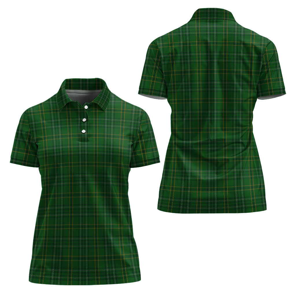 Wexford County Ireland Tartan Polo Shirt For Women Women - Tartan Vibes Clothing
