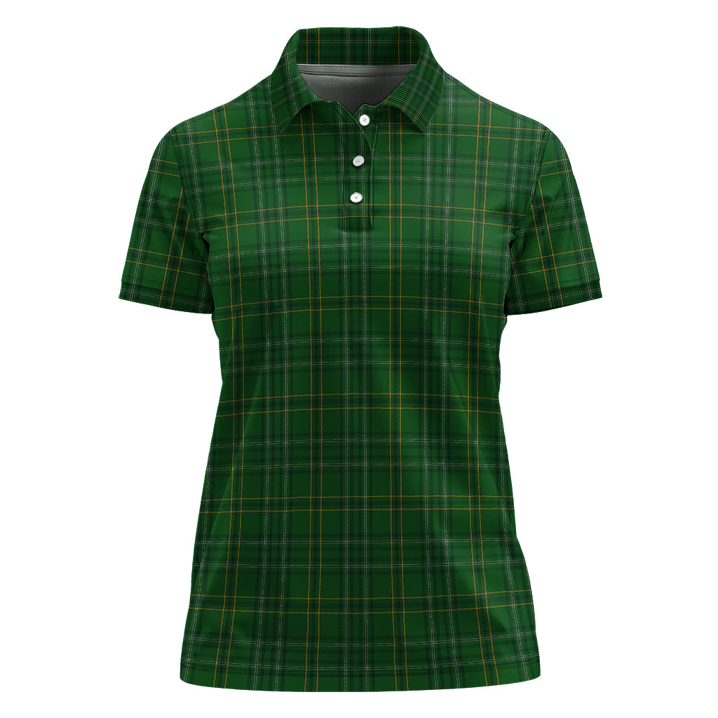 wexford-county-ireland-tartan-polo-shirt-for-women