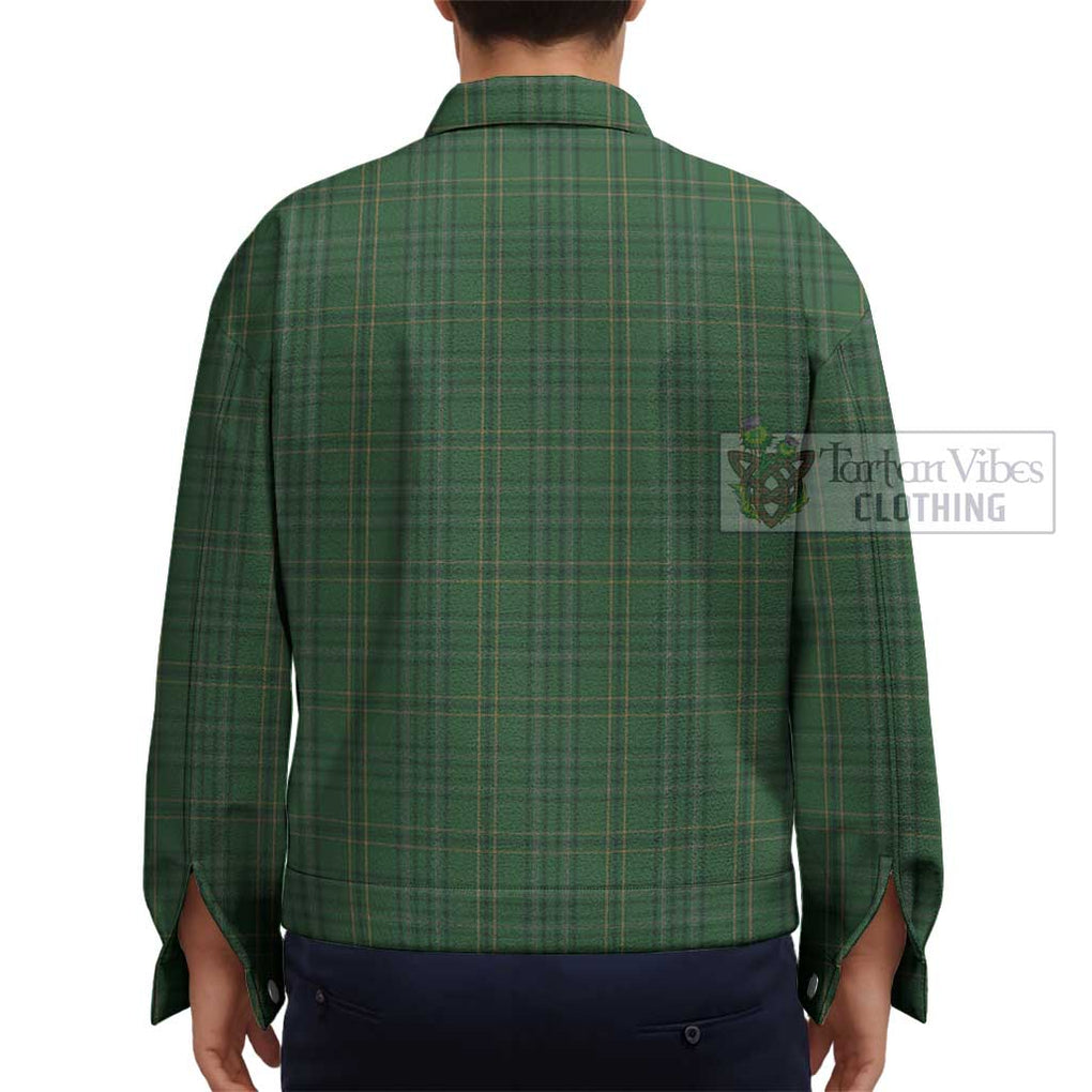 Wexford County Ireland Tartan Unisex Lapel Cotton Jacket - Tartan Vibes Clothing