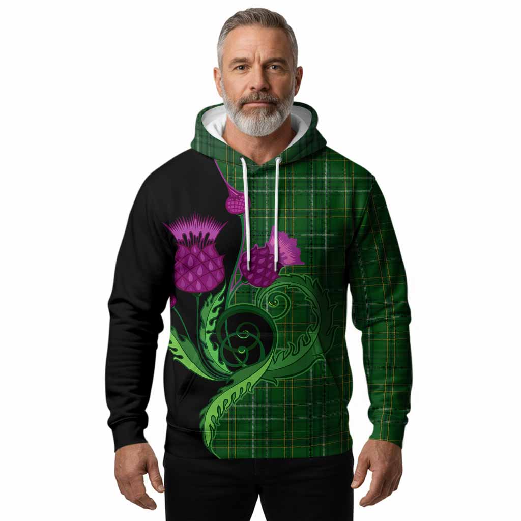 Wexford County Ireland Tartan Hoodie Traditional Scottish Thistle