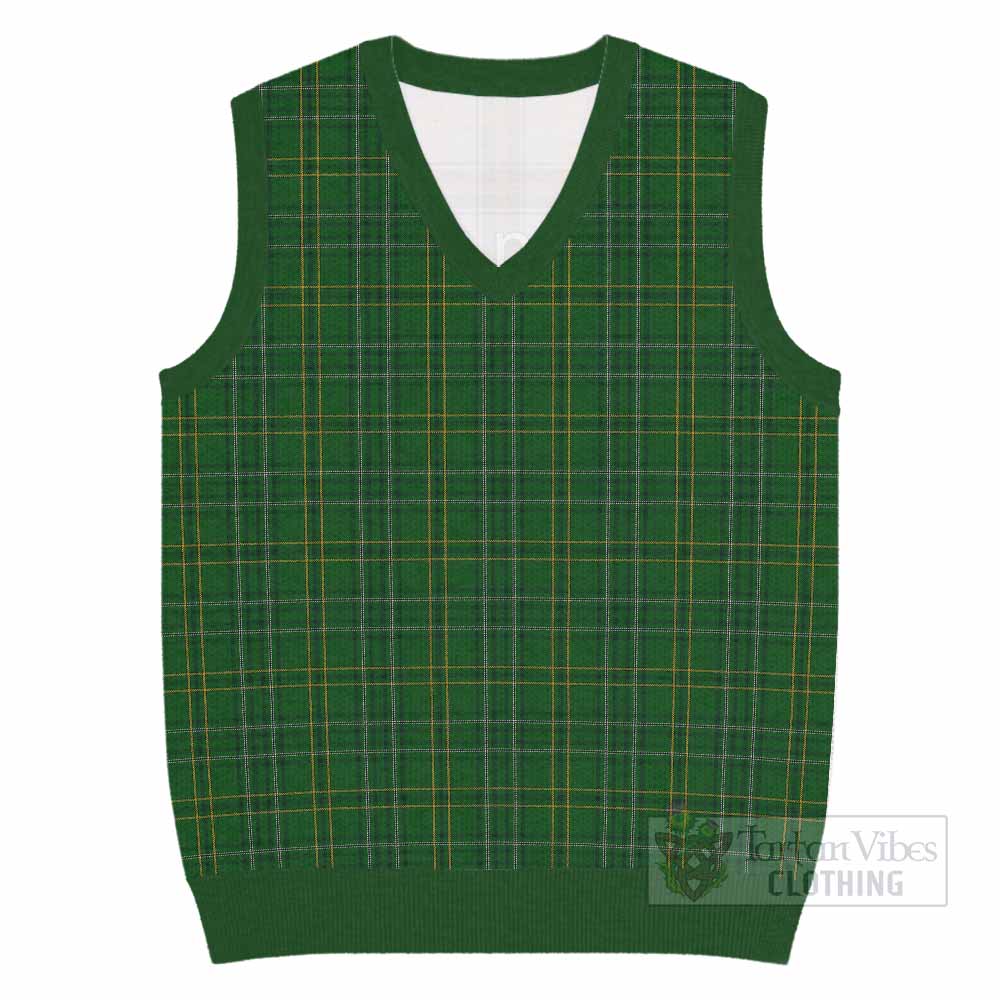 Wexford County Ireland Tartan Knitted V-Neck Vest - Tartan Vibes Clothing