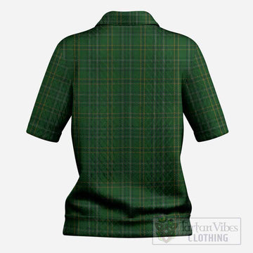 Wexford County Ireland Tartan Women’s Polo Sweater Top