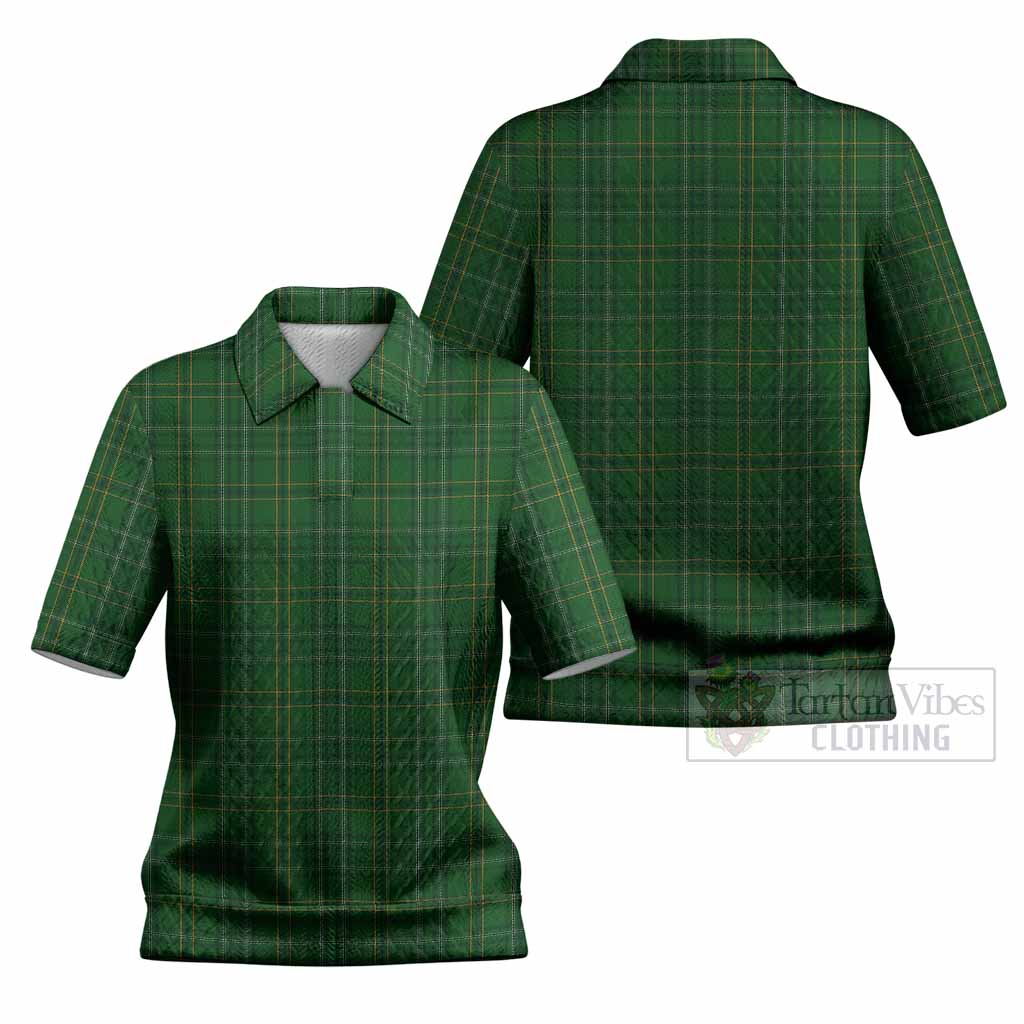 Wexford County Ireland Tartan Women’s Polo Sweater Top