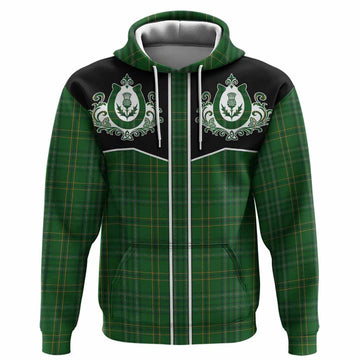 Wexford Tartan Hoodie Horseshoe Ornament Pullover Hoodie - Tartan Vibes Clothing