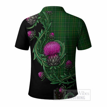 Wexford Tartan Polo Shirt Resilient Scottish Thistle - Tartan Vibes Clothing