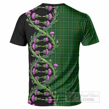 Wexford Tartan T-Shirt Scottish Identity Thistle Flower DNA Strand Art