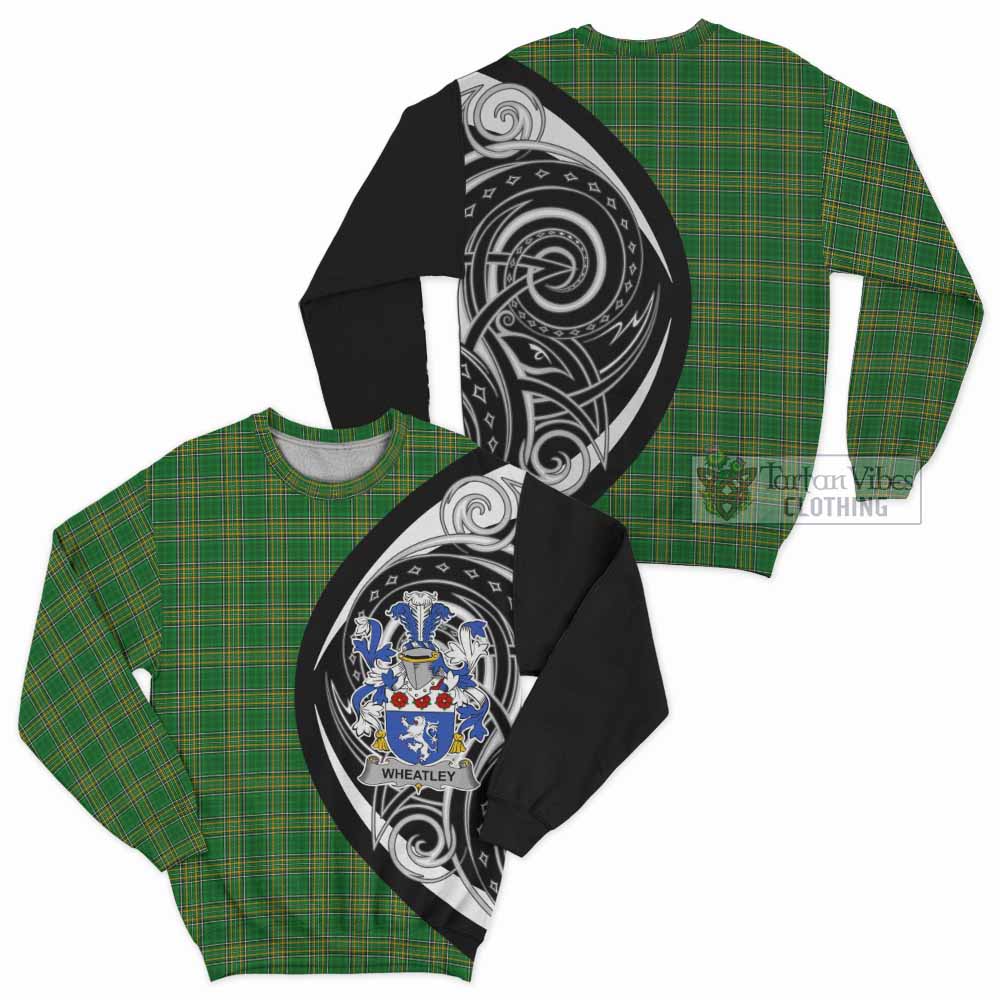 Tartan Vibes Clothing Wheatley Irish Clan Sweatshirt Celtic Circle Style