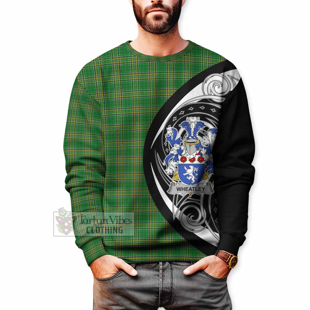 Tartan Vibes Clothing Wheatley Irish Clan Sweatshirt Celtic Circle Style