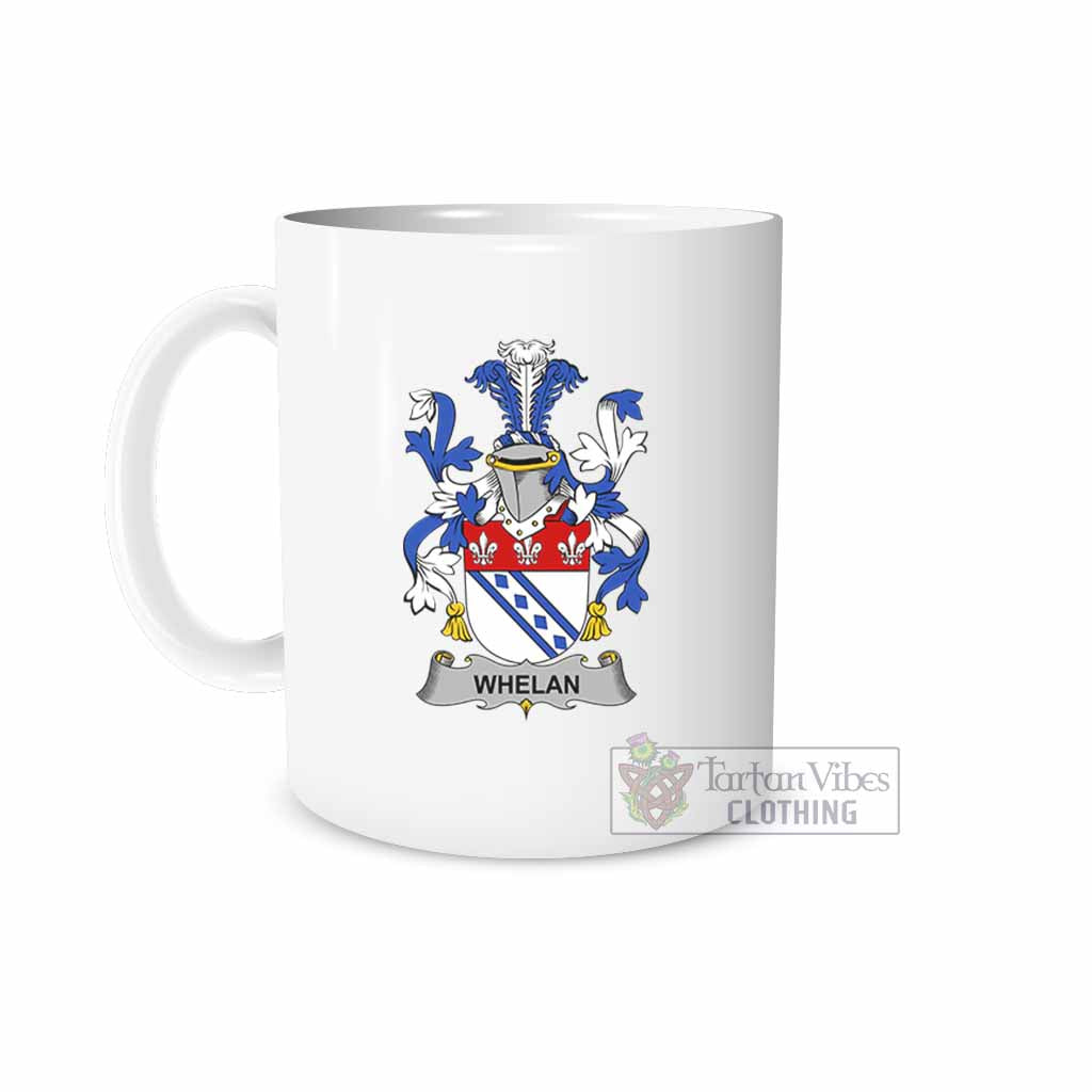 Whelan Irish Clan Coat of Arms Ceramic Mug White - 2D-tartanvibesclothing