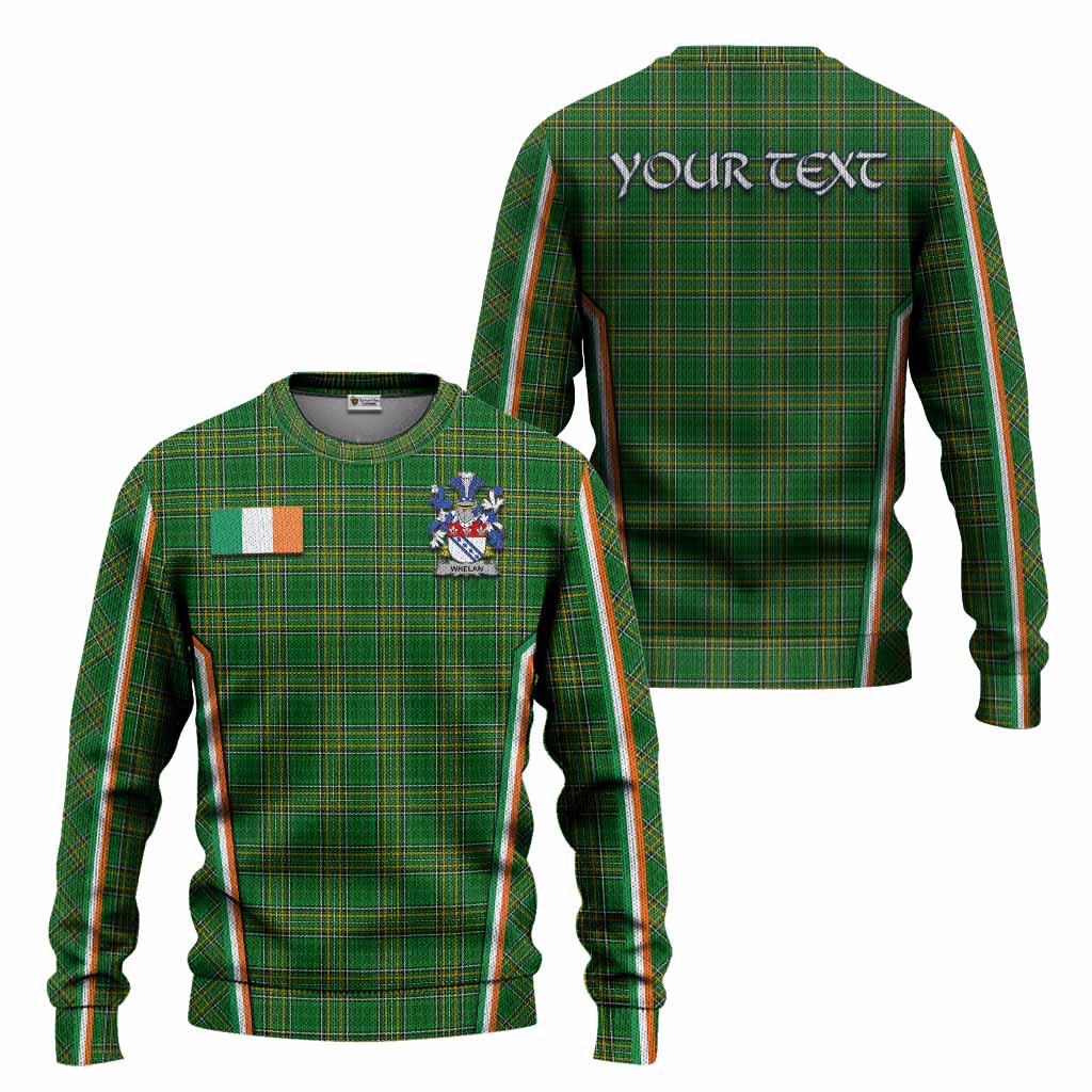 Whelan Irish Clan Coat of Arm Tartan Knitted Sweater Flag Style