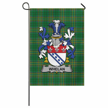 Whelan Irish Clan Tartan Garden Flag with Coat of Arms