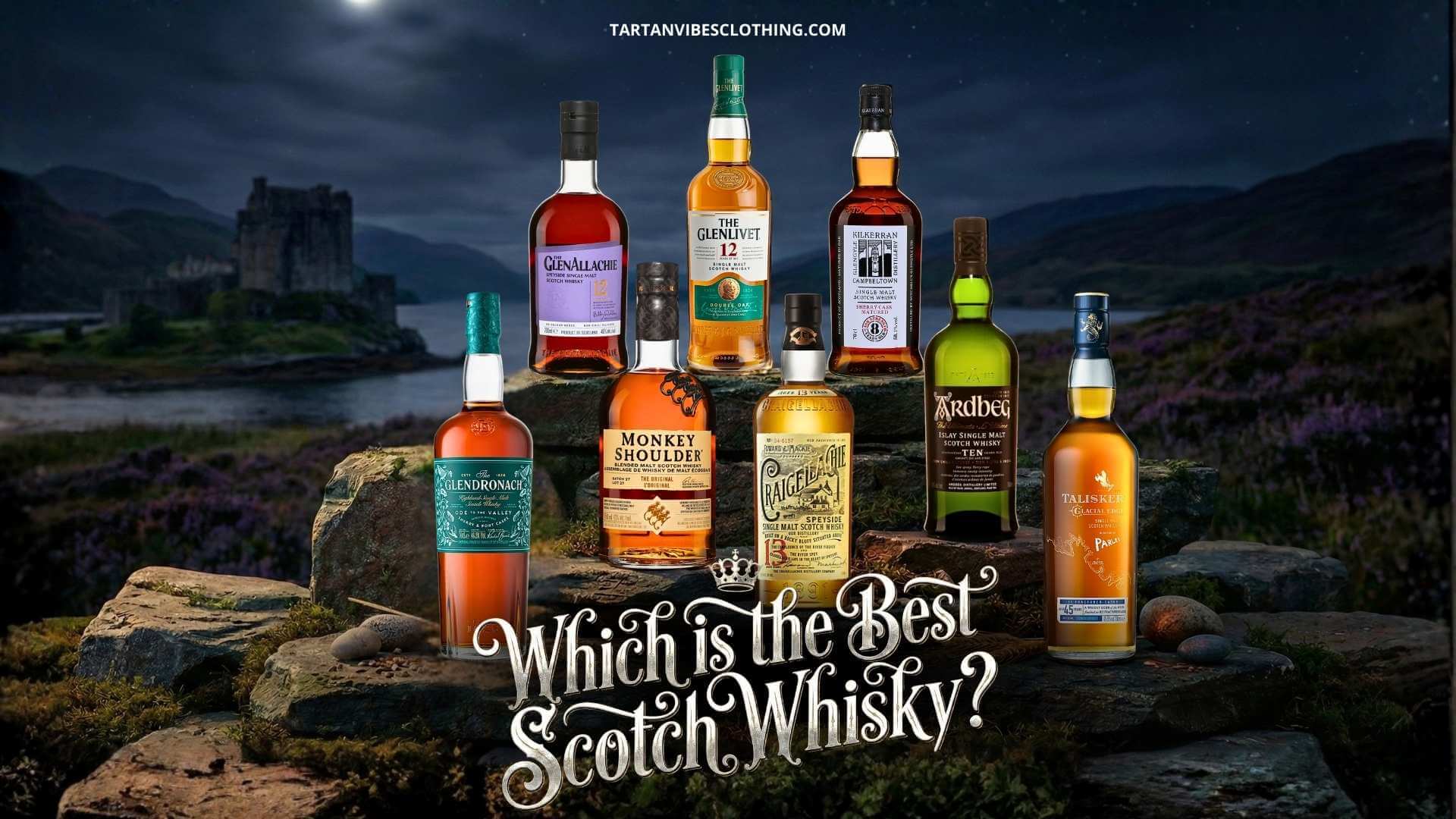 Selection of Scotch whisky bottles showcasing Scotland's iconic whisky heritage
