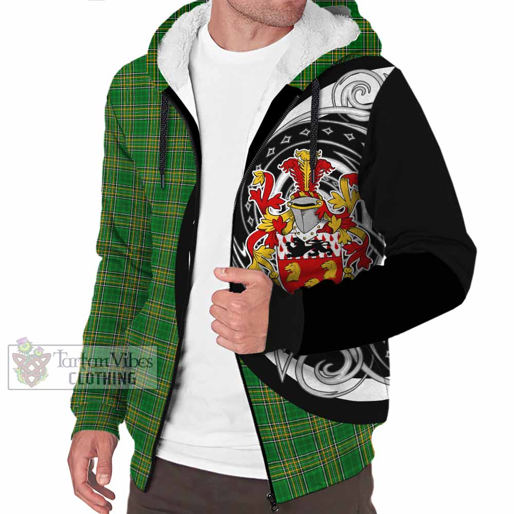 Tartan Vibes Clothing Whitchurch Irish Clan Sherpa Hoodie Celtic Circle Style