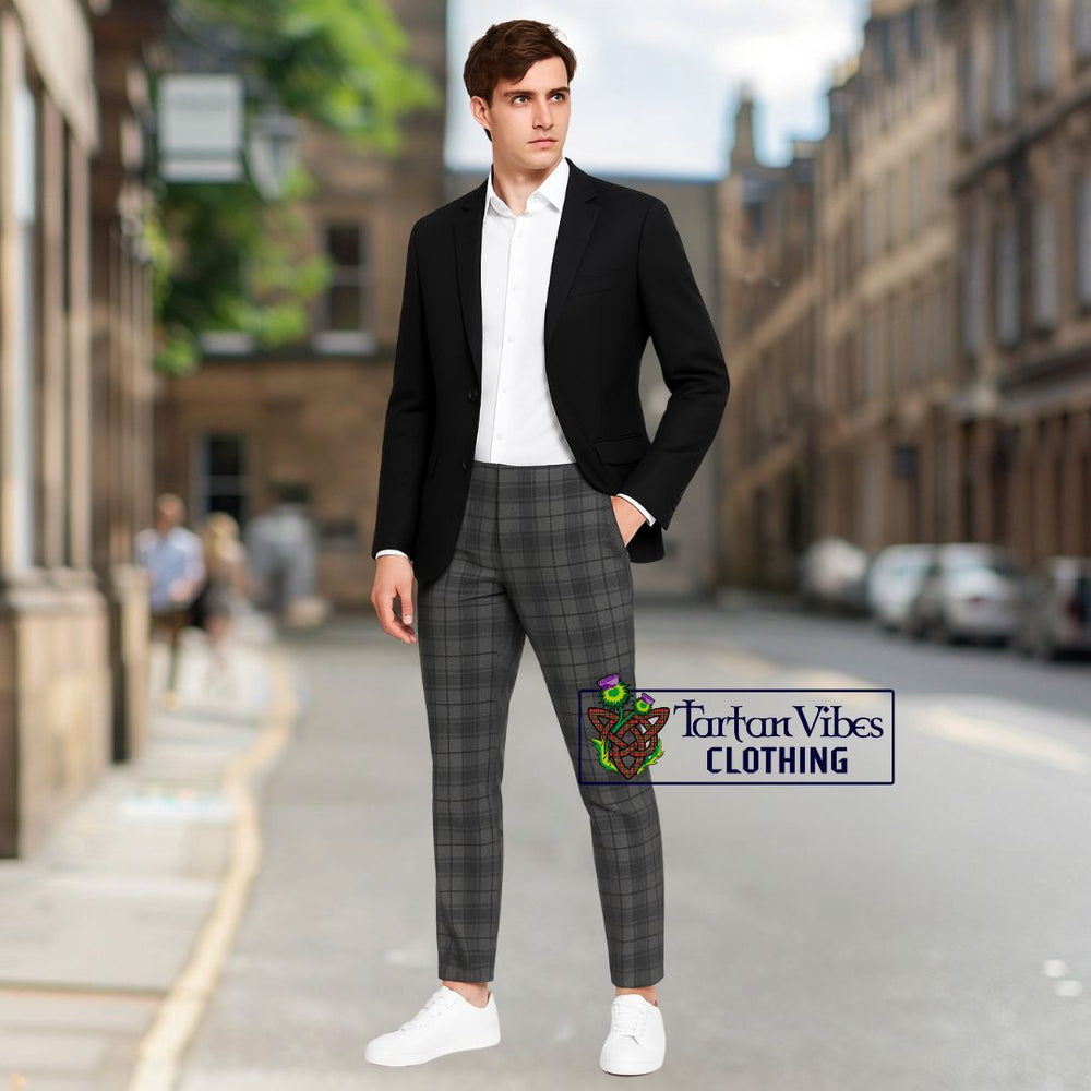Hoodie with Slim-Fit Tartan Pants 