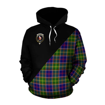 Whitefoord Tartan Cotton Hoodie with Family Crest and Military Logo Style Pullover Hoodie XS - Tartan Vibes Clothing