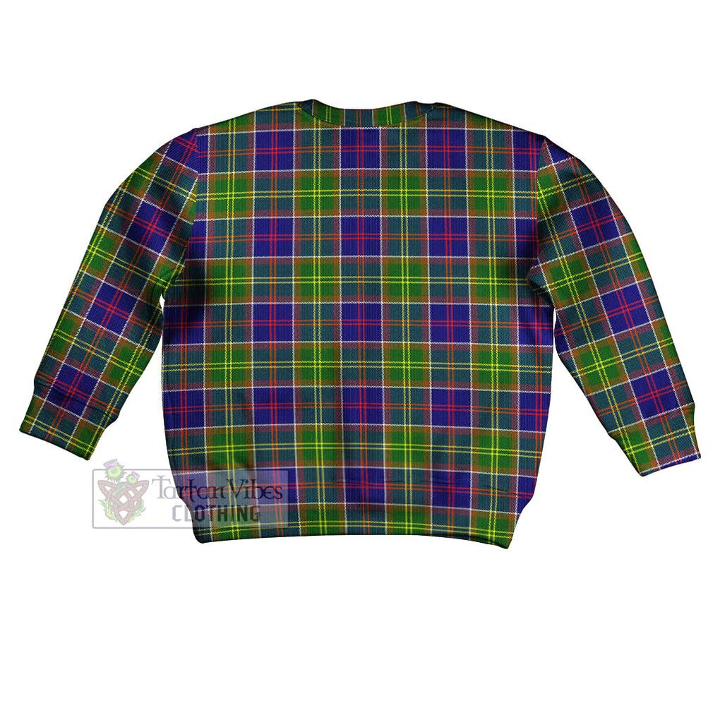 Whitefoord Tartan Kid Ugly Sweater with Family Crest - Tartan Vibes Clothing