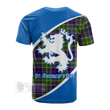 Whitefoord Family Crest Tartan Cotton T-shirt Celebrate Saint Andrew's Day in Style Men's Shirt - Tartan Vibes Clothing