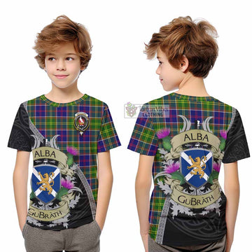 Whitefoord Tartan Family Crest Kid T-Shirt Lion Rampant Royal Thistle Shield Celtic Inspired - Tartan Vibes Clothing