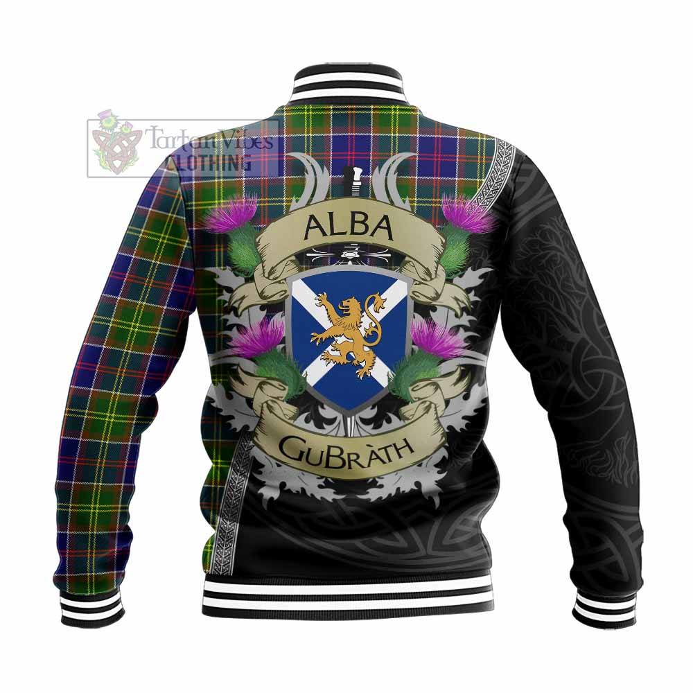 Whitefoord Tartan Family Crest Baseball Jacket Lion Rampant Royal Thistle Shield Celtic Inspired - Tartan Vibes Clothing
