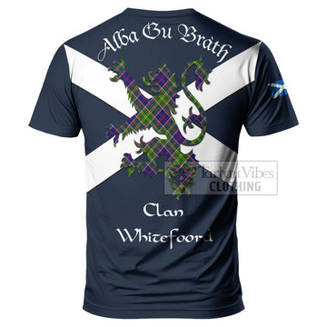 Whitefoord Tartan Lion Rampant T-Shirt Proudly Display Your Heritage with Alba Gu Brath and Clan Name - Tartan Vibes Clothing