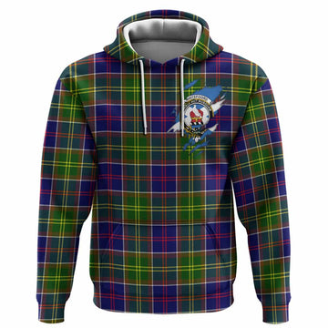 Whitefoord Clan Crest In Me Tartan Hoodie Scotland Flag Style