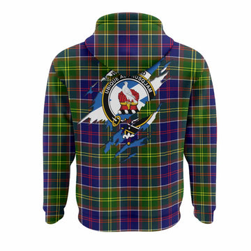 Whitefoord Clan Crest In Me Tartan Hoodie Scotland Flag Style