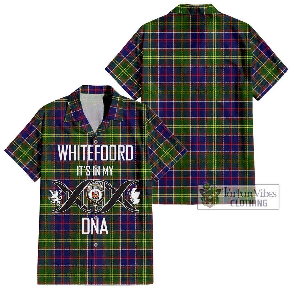 Whitefoord Tartan Hawaiian Shirt with Family Crest DNA In Me Style Kid - Tartan Vibes Clothing