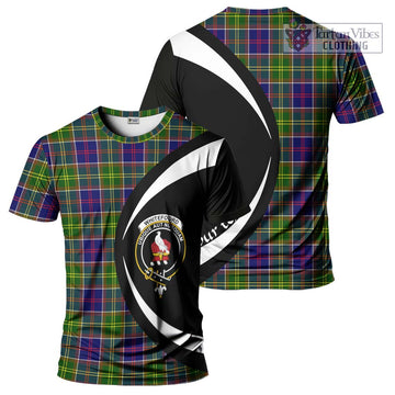Whitefoord Tartan T-Shirt with Family Crest Circle Style Kid's Shirt - Tartan Vibes Clothing