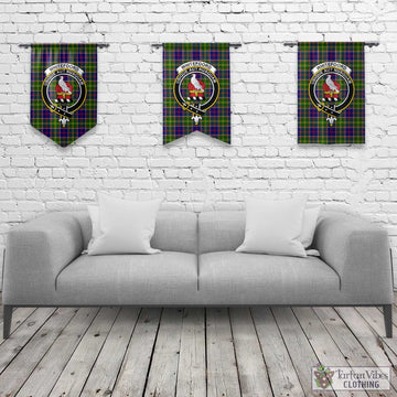 Whitefoord Tartan Gonfalon, Tartan Banner with Family Crest Rectangle - Tartan Vibes Clothing