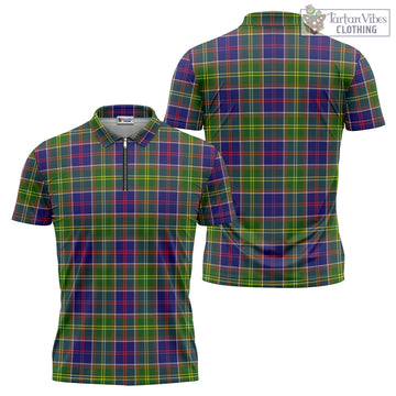 Whitefoord Tartan Zipper Polo Shirt Unisex - Tartan Vibes Clothing