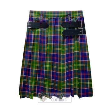 Whitefoord Modern Tartan Men's Pleated Skirt - Fashion Casual Retro Scottish Kilt Style