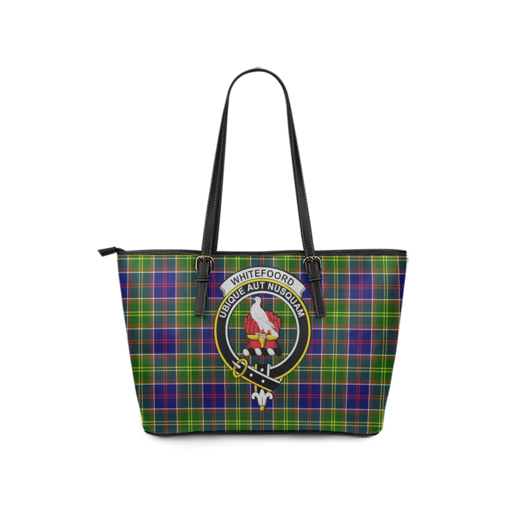 whitefoord-modern-tartan-leather-tote-bag-with-family-crest