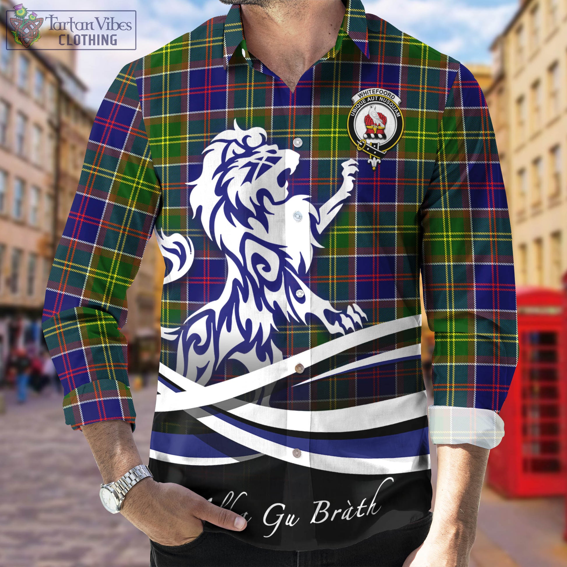 whitefoord-modern-tartan-long-sleeve-button-up-shirt-with-alba-gu-brath-regal-lion-emblem