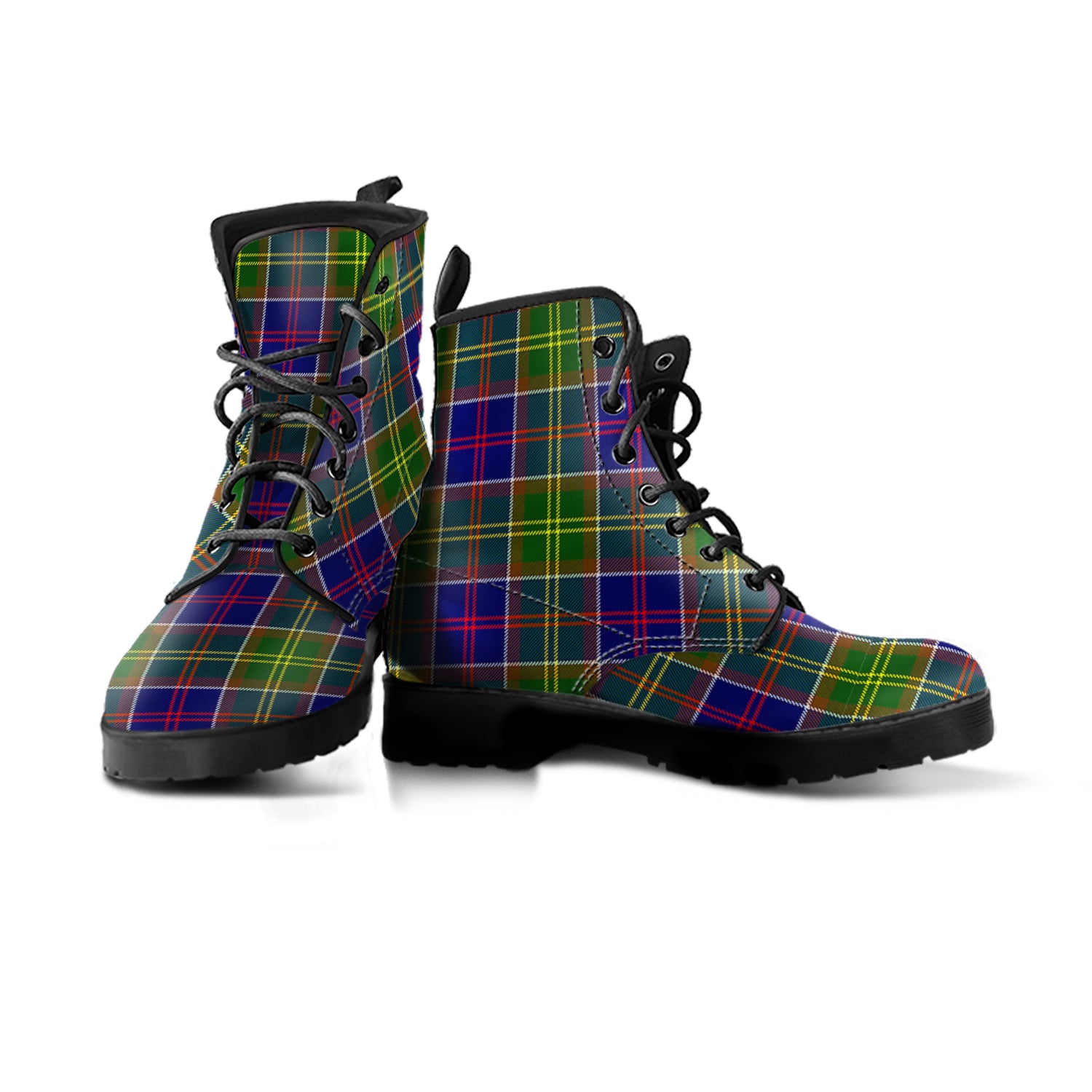 Whitefoord Tartan Leather Boots Men' Boots - Tartan Vibes Clothing