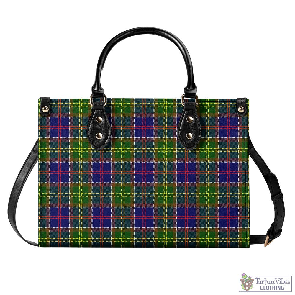 Whitefoord Tartan Luxury Leather Handbags L - Tartan Vibes Clothing