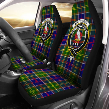 Whitefoord Tartan Car Seat Cover with Family Crest One Size - Tartan Vibes Clothing