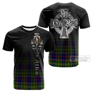 Whitefoord Tartan Cotton T-shirt Featuring Alba Gu Brath Family Crest Celtic Inspired Kid's Shirt - Tartan Vibes Clothing