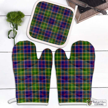 Whitefoord Tartan Combo Oven Mitt & Pot-Holder Combo 2 Oven Mitt & 1 Pot-Holder Black - Tartan Vibes Clothing